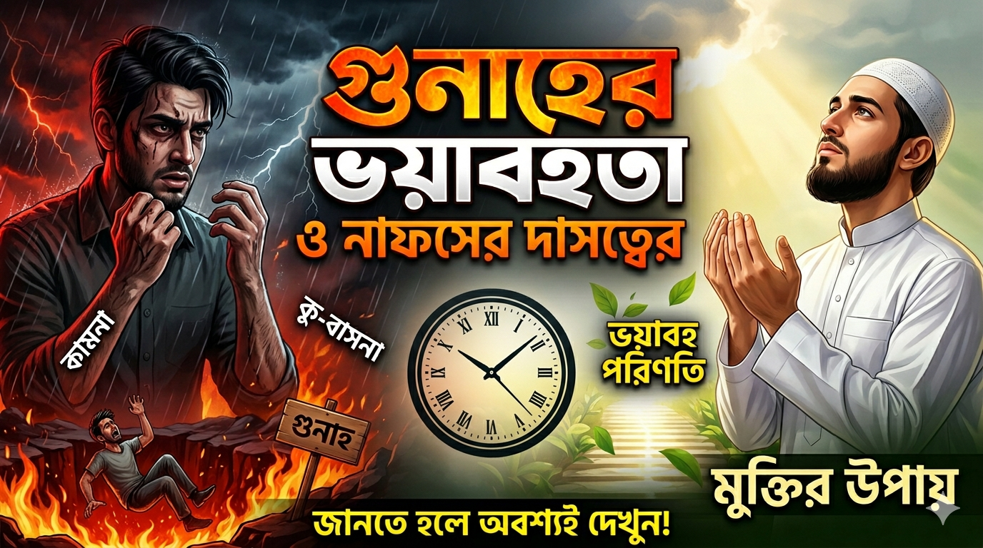 গুনাহের ভয়াবহতা নাফসের দাসত্বের ভয়াবহতা